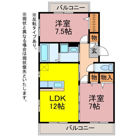 ガーデンアベリアの物件間取画像